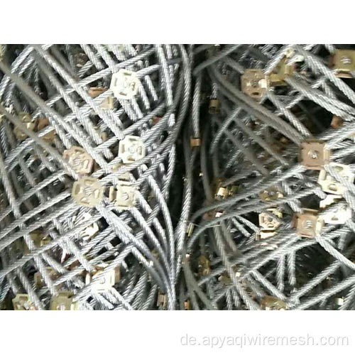 Hangschutznetz Neting Stahlkabel -Kabelrollnetz